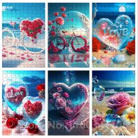 ป่าร้อน LIN431 - ◇ 1000 Pieces Jigsaw Puzzles for Adults Children Intellectual rose love Landscape Kids Educational Game