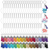 700Pcs Acrylic Clear Keychain Blanks for Vinyl with Blanks, Tassels, Jump Rings, Keychain Rings for DIY Keychain Craft