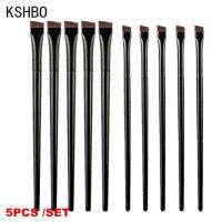 hot【DT】❦▲❍  KSHBO 5Pcs/set Makeup Brushes Flat Eyeliner Eyebrow Application Tools