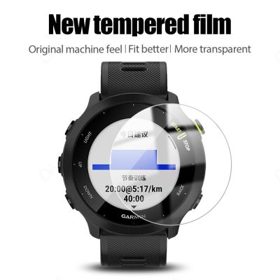 2PCS Smartwatch Tempered Glass Protective Film Guard For Garmin Forerunner 158/55 Sport Watch Full Screen Protector Cover