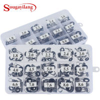 Souilang 75Pcs escopic Fishing Rod Guide Tip Repair Kit Rod Eye Rings Fishing Rod Guide Fishing Tackle