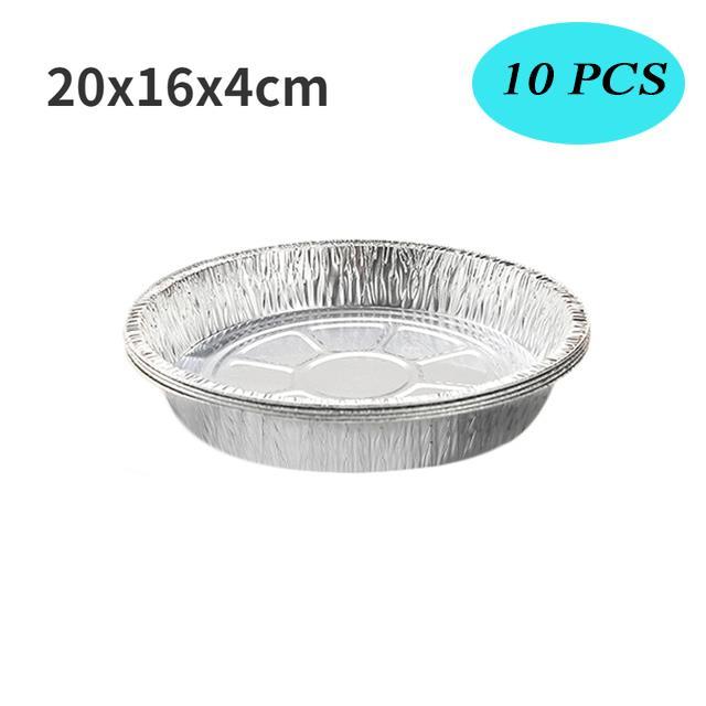 cw-c5-10pc-oil-proof-aluminum-foil-tin-air-fryer-disposable-paper-non-stick-steaming-basket-bbq-pan-tray