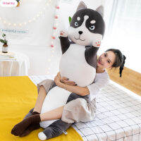 HOONEY หมอนยาวผ้าขนสัตว์รูปสุนัขการ์ตูนผ้าฝ้ายนุ่มพิเศษ Boneka Mainan HY-MY ของขวัญสำหรับเด็กตุ๊กตาหนานุ่มคริสต์มาสเป็นมิตรกับสิ่งแวดล้อม