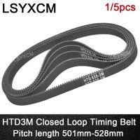 ♦♀ HTD 3M Timing Belt 501/504/507/510/513/516/519/522mm 6/9/10/15mm Width Rubbe Toothed Belt Closed Loop Synchronous Belt pitch 3mm