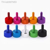 ❃  5pcs/lot M3 M4 m5 m6 colourful Aluminum Knurled Thumb Screw Round Flat Head DIY Computer Case Adjust Screw length 6mm to 20mm