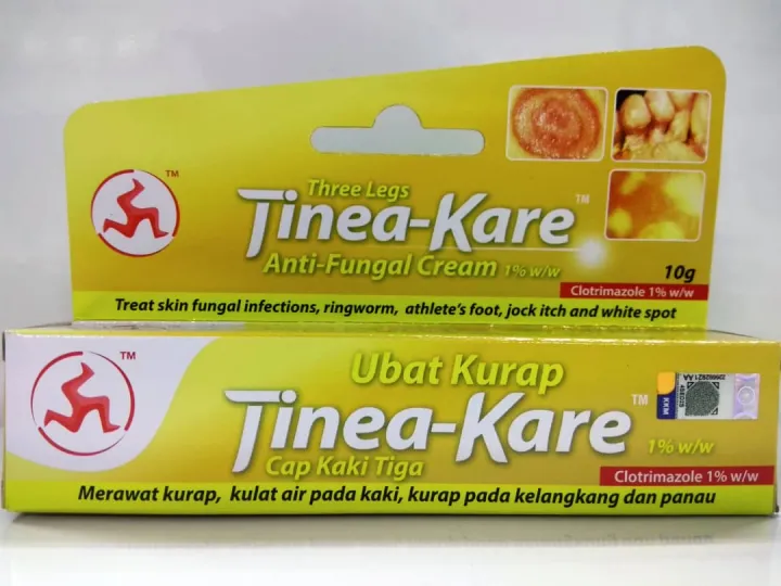 Cap Kaki Tiga Tinea Kare Clotrimazole 1 10g 20342 Lazada