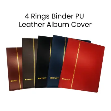 100% High quality brand PU leather loose-leaf stamp album commemorative stamp  collection book with
