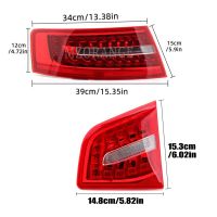 ไฟท้าย LED สำหรับออดี้ A6 C6 S6 Quattro RS6รถเก๋งซีดาน2009 2010 2011หางไฟเบรกอุปกรณ์เสริมรถยนต์ของเล่นประกอบเอง2023new