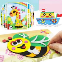 10Pcs DIY Creative Cartoon Animal 3D EVA Foam Sticker Puzzle 20 Style Handmade Early Learning Educational Toys For Children Gift