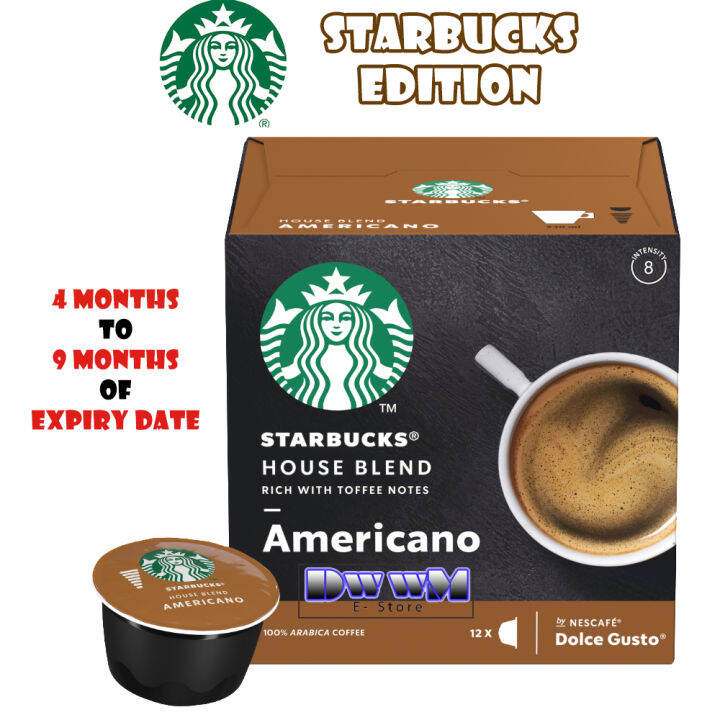 Starbucks Dolce Gusto Coffee Capsules Americano with 47 months expire
