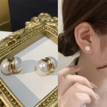 2023 new trendy pearl earrings for women without piercing, magnetic stone  ear clips, magnetic ear studs, temperament and fashionable earrings