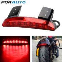 ◘✧ Red LED Brake Tail Light For Bike Motocycle Touring Sportster XL 883 1200 Cafe Racer Rear Fender Edge Taillight