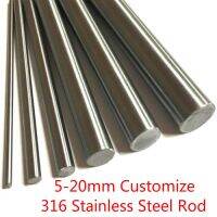 316 Stainless Steel Rod 5mm 6mm 7mm 8mm 10mm 12mm m15 m18 m20 Shaft Rod Bar Stock Linear Shaft Round Bars Ground Stock 400/500mm