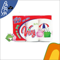 Vivy (วีวี่) กระดาษทิชชูม้วน Vivy red roll แพ็ค 6 ม้วน