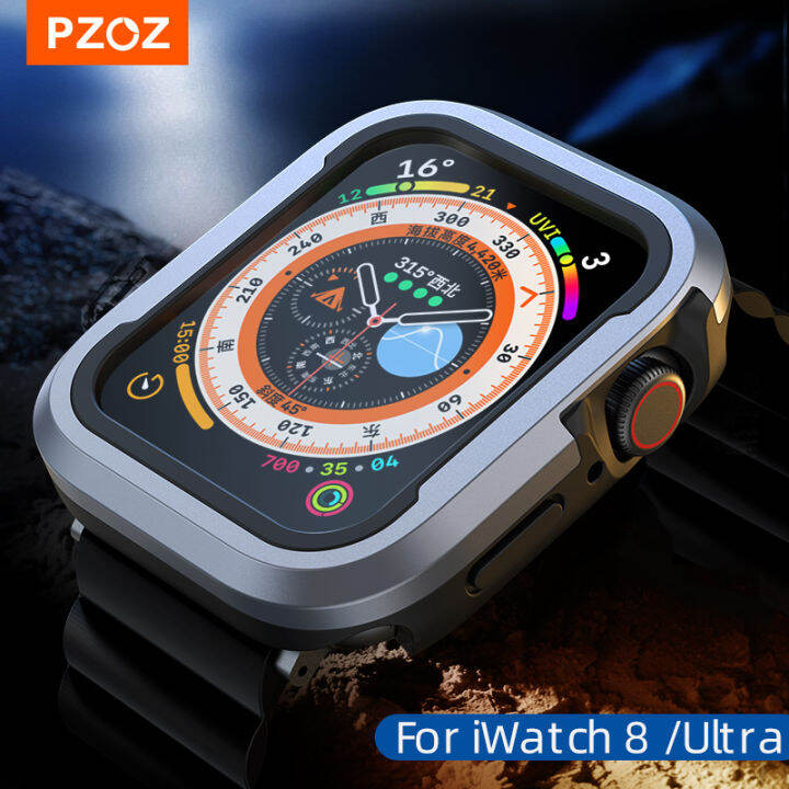 Pzoz Case For Apple Watch Series se Ultra 8 7 6 5 4 49mm 45mm 44mm 41mm