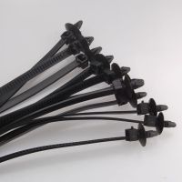 high quality 100pcs/lot 112x2.5mm black self locking Push Mount Wire Ties  nylon screw push mount cable tie  zip tie Cable Management