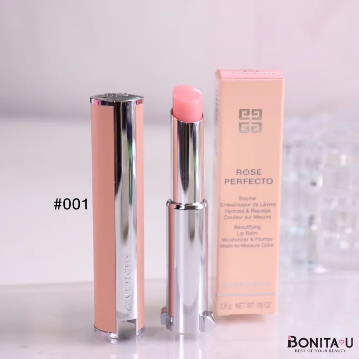BONITA U ️ Givenchy Rose Perfecto Lip Balm 2.8g สี 001 Pink
