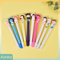 ✨ Konka 5pcs Character Doctor nurse Polymer caly Ball ปากกาลูกลื่นสร้างสรรค์เครื่องเขียน