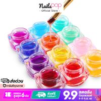 สีเจลไซรัป Syrup Nail Gel สีเจลเนื้อใส สีเจลโปร่งแสง ชุด 12 สี