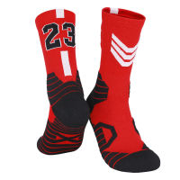 Long Tube Men Basketball Socks Outdoor Anti Slip Cycling Socks Profession Basketball Number Sports Socks Men Running Socks