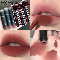 HKHO Black Rabbit Lip Mud Lip Glaze Matte Velvet ลิปกลอส Longlasting Lipstick