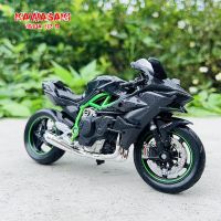 ชุดคอลเลกชั่น Maisto 1:18รถมอเตอร์ไซค์คาวาซากิ Ninja H2 R โมเดลรถมอเตอร์ไซด์ของเล่น Hoy ของขวัญ