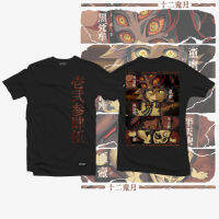 Anime Shirt - ETQTCo. - Demon Slayer - Upper Moon เสื้อยืดคอตตอนฤดูร้อน S-5XL