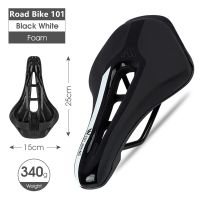 Black White WEST BIKING Bike Saddle MTB Road Racing Bicycle Seat Hollow Soft Short Nose Cushion PU Waterproof Cycling Saddle Accessories