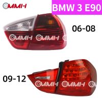 BMW 3 BMW3 E90 318 I320i 330i 325i (2006-2012) ไฟท้าย LED เสื้อ​ไฟท้าย ไฟท้าย​แต่ง ไฟท้ายไฟเบรค​ ไฟเลี้ยว Taillamp Taillight ไฟท้าย​ พร้อมทับทิม ไฟท้ายกันชนหลังสําหรับ​ ทับทิมในฝาท้ายไฟท้าย ไฟเบรก ไฟสัญญาณเตือน