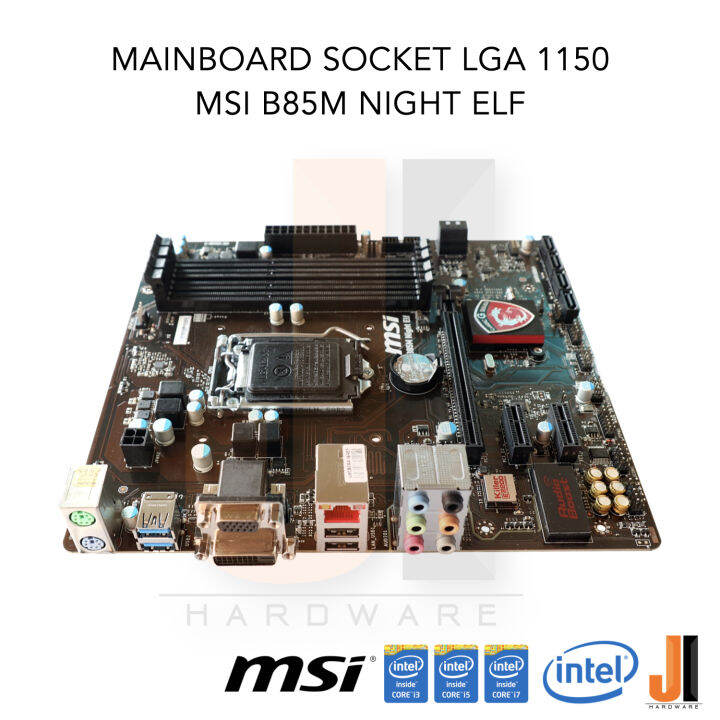 mainboard-msi-b85m-night-elf-lga1150-support-intel-core-i-gen-4xxx-series-สินค้ามือสองสภาพดีมีฝาหลัง-มีการรับประกัน