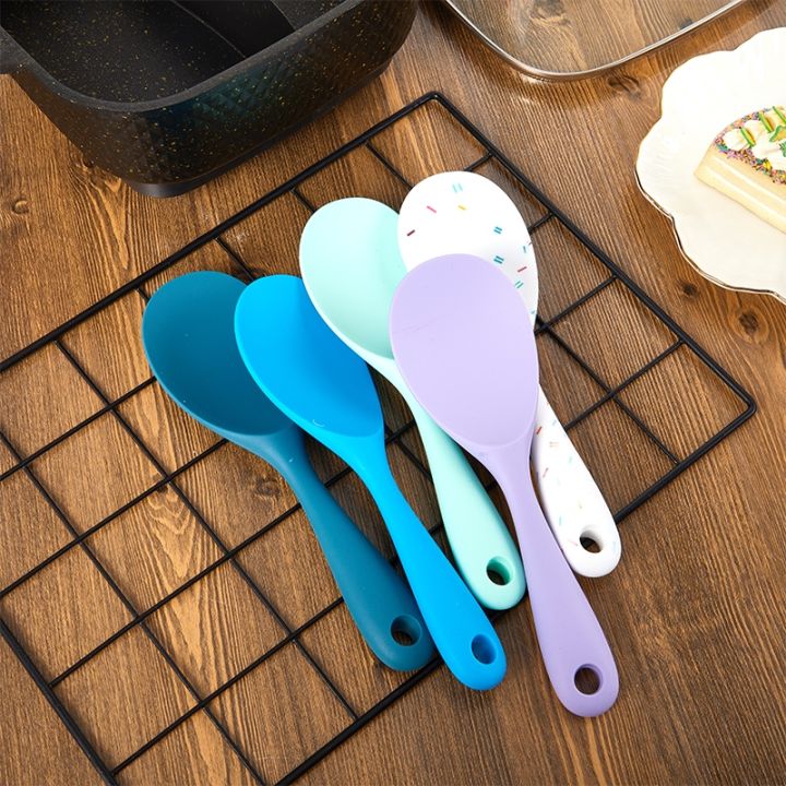 1pc-heat-resistant-silicone-non-stick-pan-cooking-tools-long-handle-kitchen-accessories-rice-spoon