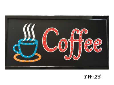 PT SHOP ป้ายไฟ LED Coffee รุ่น YW-25 LED SIGN ข้อความ อักษร ตกแต่งหน้าร้าน (PT SHOP)