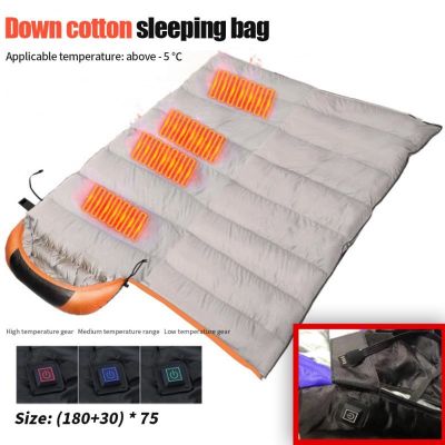 Electric Heating Sleeping Bag Blanket USB Heating Warmth Camping Leisure Waterproof Sleeping Bag Pads Camp Winter Sleeping Tools