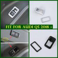 Rear Trunk Tailgate Door Control Button Decoration Cover Trim Fit For Audi Q5 2018 - 2022 Auto Accessories Matte / Carbon Fiber