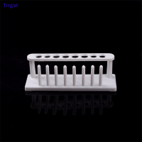 ?【Lowest price】Tirgat ชั้นวางหลอดทดลองพลาสติก8รูอุปกรณ์สำหรับห้องปฏิบัติการที่วางหลอดทดสอบ