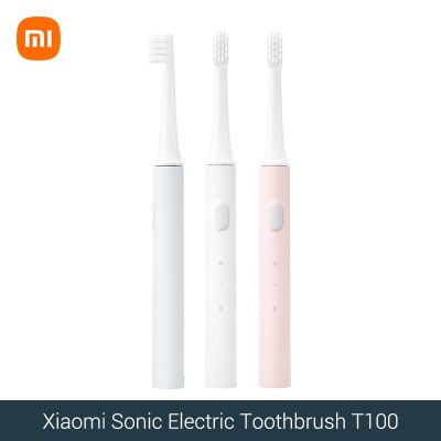 แปรงสีฟันไฟฟ้าของแท้ T100 IPX7 Mijia แปรงสีฟันชาร์จใหม่ได้อัลตราโซนิกกันน้ำ