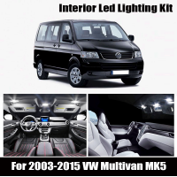 20pcs LED License plate lamp + Interior reading Lights Kit for Volkswagen For 2003-2015 VW For Multivan MK5 T5