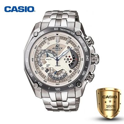 Casio Edifice รุ่น สินค้าขายดี นาฬิกาข้อมือผู้ชาย สายสแตนเลส EF-550D-7AV