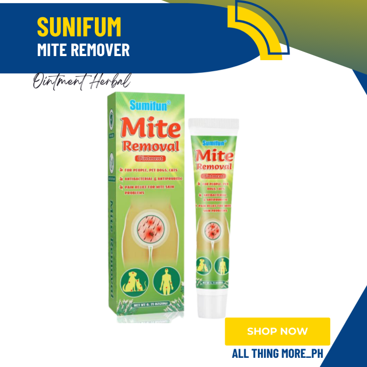 Sunifum MITE REMOVER Ointment Herbal Mite Removal Cream Antibacterial ...