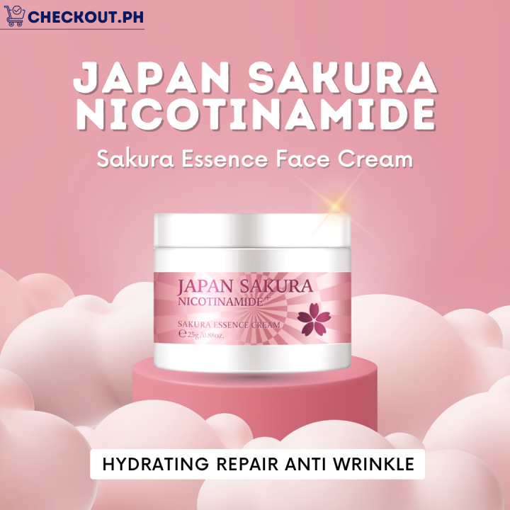 JAPAN SAKURA NICOTINAMIDE FACE CREAM Lazada PH