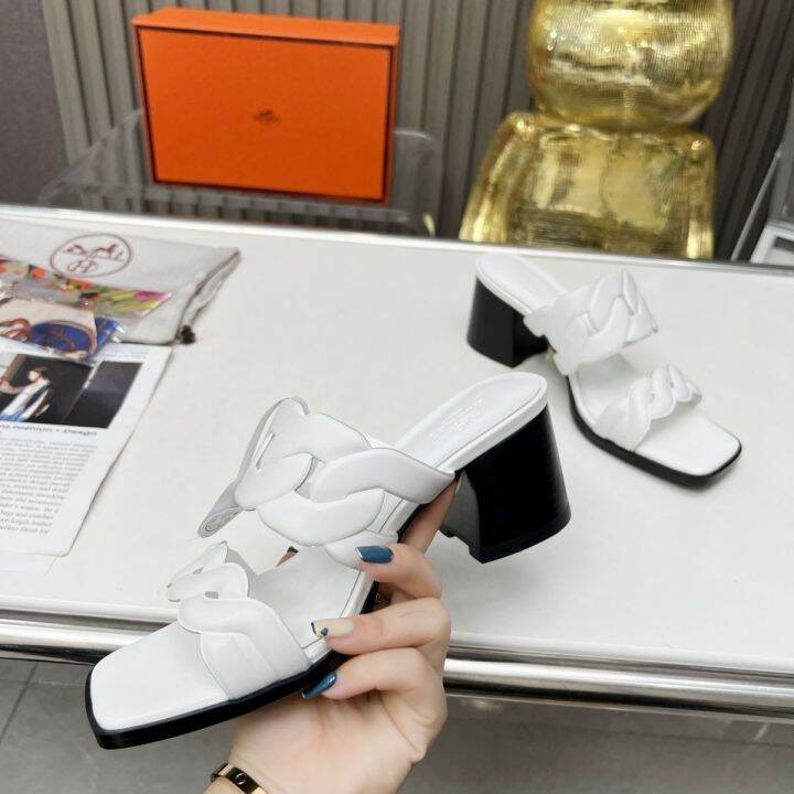 2023-new-high-heel-slippers-womens-genuine-leather-square-head-thick-heels-versatile-large-sandals-outgoing-slippers