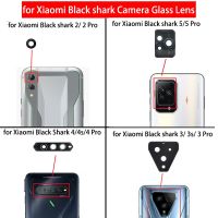 2 ชิ้นสําหรับ Xiaomi Black Shark 2/2 Pro / 3 / 3S 3 Pro / 4 / 4s / 4 Pro / 5/5 Pro ด้านหลังกล้องด้านหลังกระจกเลนส์กาวซ่อมอะไหล่