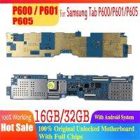 Kapal Gratis Untuk เหมาะสำหรับซัมซุงกาแล็กซีแท็บ P600 P601 P605 Papan Utama SM-P600 SM-P605 100% Asli Dibuka Logic Board Uni Eropa Versi Plate