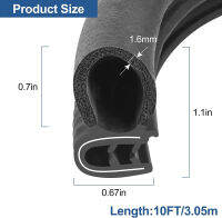 125M ประตูรถแถบซีลยางด้านข้างหลอดไฟ PVC สำหรับ BMW E46 E39 E90 E92 E91 F30 Ge 206 307 308 207 Chevrolet Cruze