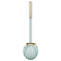 Toilet Brush Shell Shape Household Silicone Toilet Cleaning Brush Tool Wall Mounted Long Handle Home Bathroom