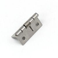 Miniature 1-Inch Small Hinge with Spring and Swivel Plate for Industrial Cabinet Doors Self-Aligning and Folding