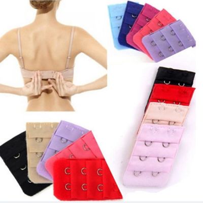 【cw】 5Pcs Breathable 3 Rows 2 Hooks Extender Soft Back Band Extension