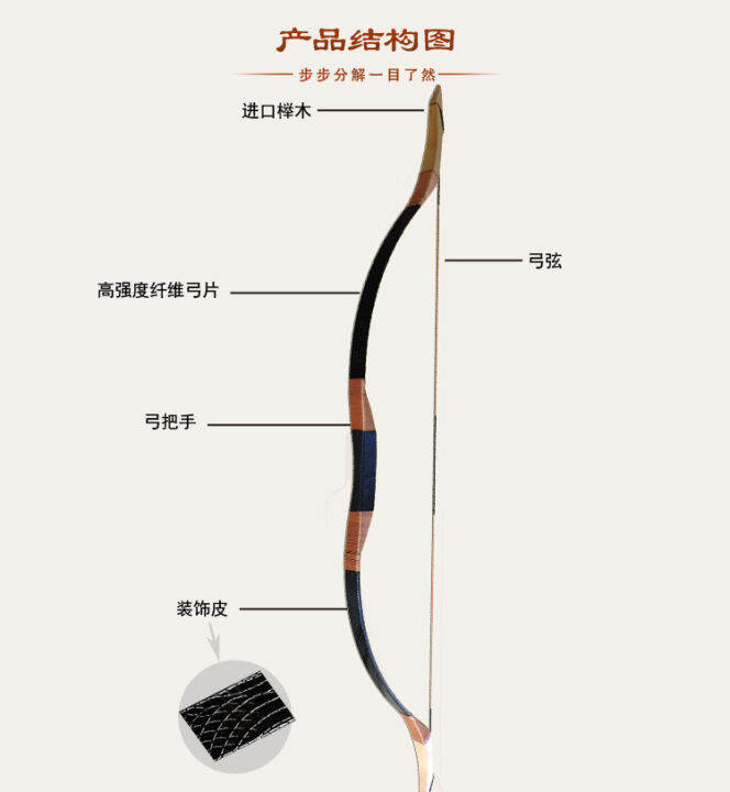 Black python pattern traditional bow and arrow traditional archery bow ...