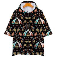 Sudadera con capucha 3d de elefante indio para hombre y mujer, jersey de moda, Tops de manga corta, sudaderas con capucha Harajuku Unisex