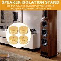 4Pcs 40X20mm Aluminum HIFI AMP Speaker Isolation Stand Turntable DAC Feet Pad